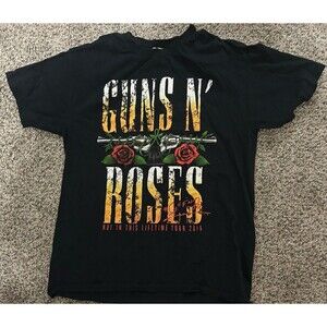 Guns N Roses 2016 Not In This Lifetime Tour T-Shirt Size Large Double Sided